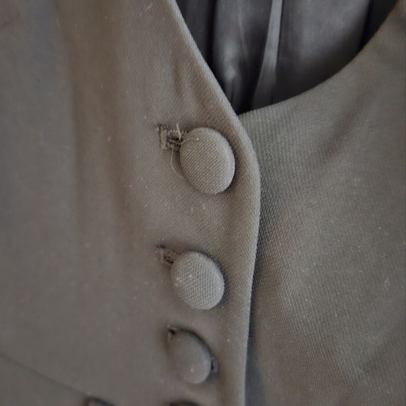 Sandra Angelozzi - statement black work blazer with great detailing - us size 2 - Picture 4 of 5